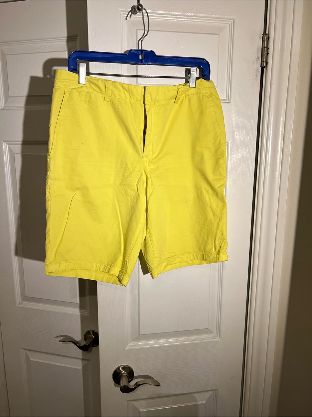 Club Monaco Bright Yellow Flat-Front Men's Shorts